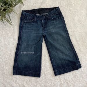 7 FOR ALL MANKIND Camilla Cropped
Women's Blue Jeans Gaucho Wide Leg Capri
Sz 30